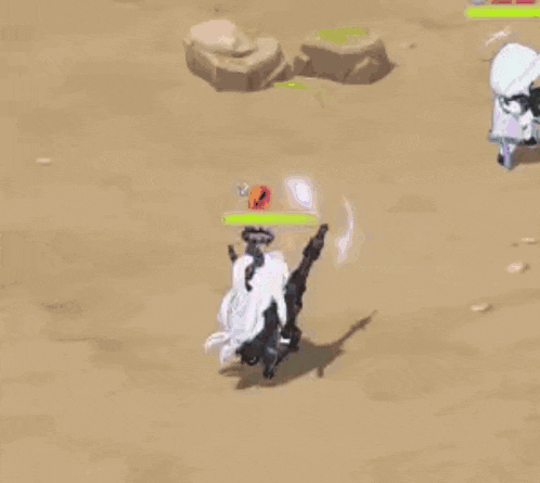 a cartoon tank with a man sitting on top of it is shooting a cannon .