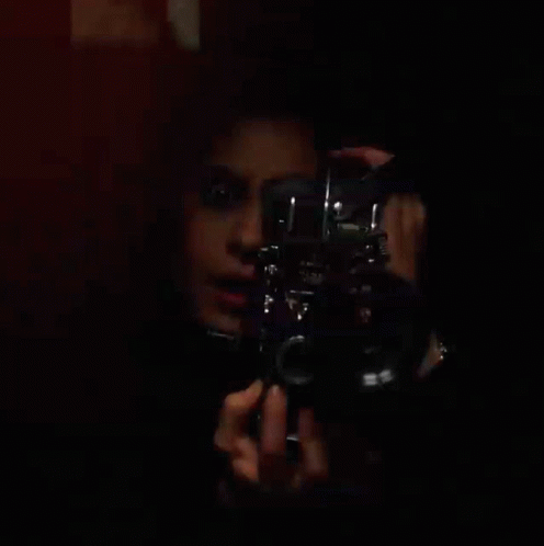 Filming Lisa Nova GIF - Filming Lisa Nova Rosa Salazar GIFs