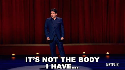 Its Not The Body I Have Anymore Michael Mcintyre GIF - Its Not The Body I Have Anymore Michael Mcintyre Michael Mcintyre Showman GIFs