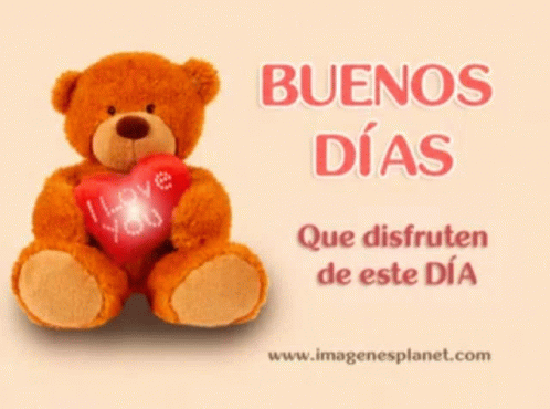 Love Buenos Dias GIF - Love Buenos Dias Teddy Bear GIFs