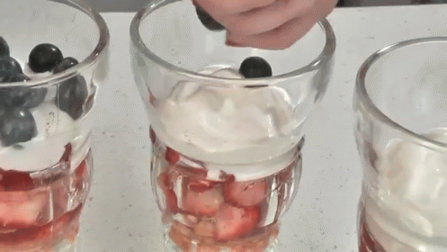 Red, White, And Blue Parfait GIF - Independence Day Delicious Dessert GIFs