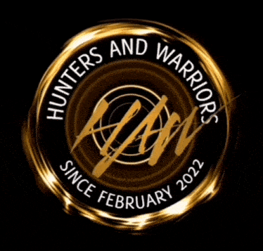 a logo that says hunters and warriors since february 2022 on it