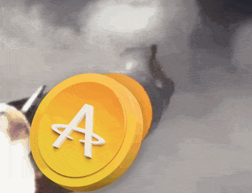 a coin with a letter a on it