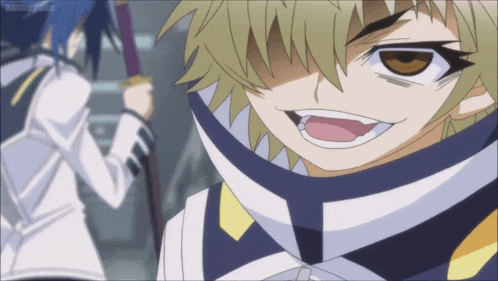 a close up of a cartoon character with the word anime on the bottom right corner