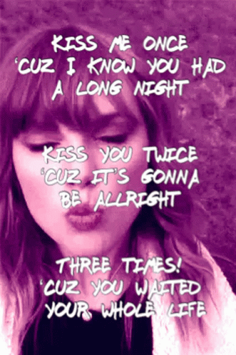 Taylor Swift Lover GIF - Taylor Swift Lover Kiss Me GIFs