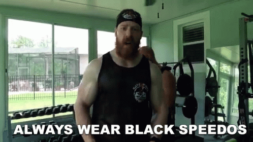 Always Wear Black Speedos Sheamus GIF - Always Wear Black Speedos Sheamus Celtic Warrior Workouts GIFs