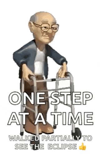 an elderly man is using a walker to walk .