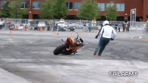 Watch Out! GIF - Fail Bike Motorcycle GIFs