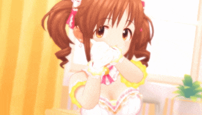 a girl with a ponytail and a bow on her head