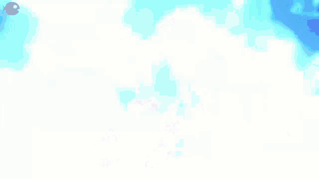 a blue and white background with a small circle in the middle