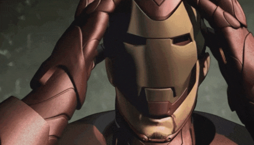 a close up of a man 's face with a helmet on