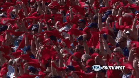 Rangers Fan Towels GIF - Opening Day Rangers Opening Night Red GIFs