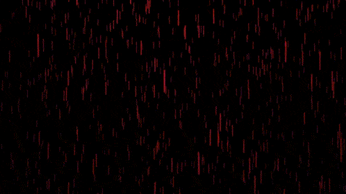 a seamless loop of red lines falling on a black background