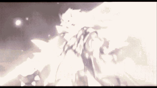 a close up of a person 's face with a glowing light coming from it .