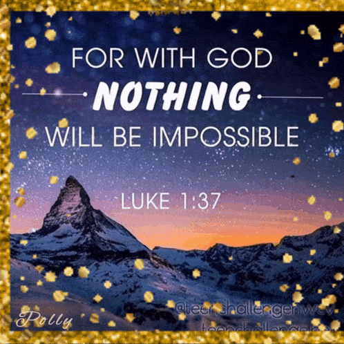 Nothing Is Impossible God GIF - Nothing Is Impossible Nothing God GIFs