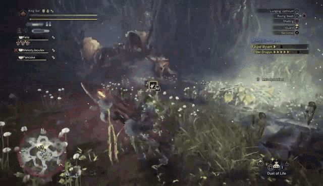 a screenshot of a video game shows a battle between two players named king tor