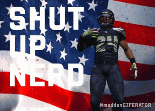 Shut Up Nerd GIF - Shut Up Nerd American Flag GIFs