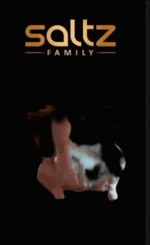 a saltz family ad with a chicken in the background