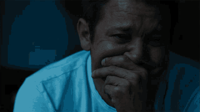 Crying Mike Mclusky GIF - Crying Mike Mclusky Jeremy Renner GIFs
