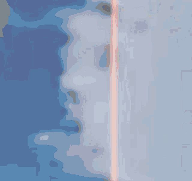 a drawing of a person 's face with red and yellow spots