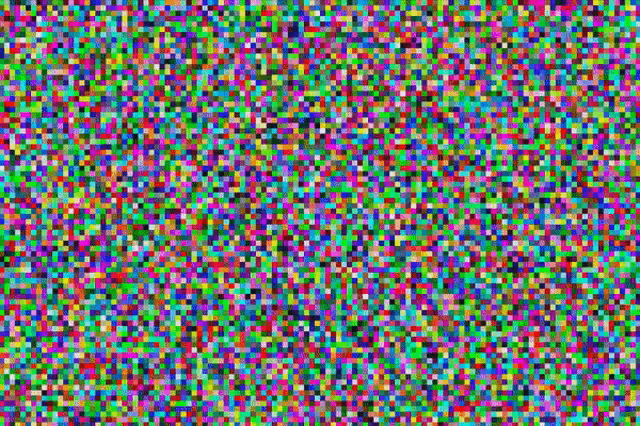 a colorful pixelated background with a lot of small squares .