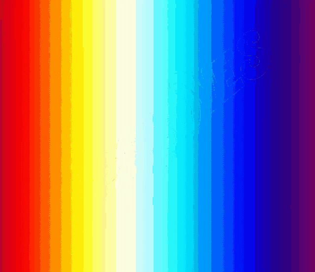 a red , yellow , blue and purple background with a white border