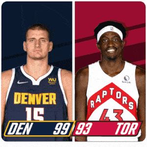 Denver Nuggets (99) Vs. Toronto Raptors (93) Third-fourth Period Break GIF - Nba Basketball Nba 2021 GIFs