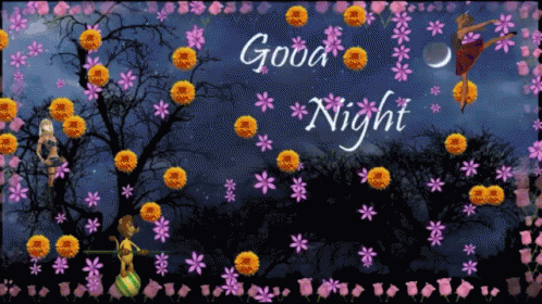 Good Night Flowers GIF - Good Night Flowers GIFs