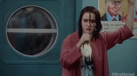 Hard Times GIF - The Marvelous Mrs Maisel Drinking Depressed GIFs
