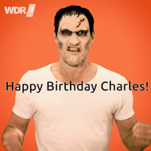 Zombie Birthday Happy Birthday Charles GIF - Zombie Birthday Happy Birthday Charles GIFs