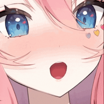 a close up of a girl 's face with blue eyes and hearts on her face .