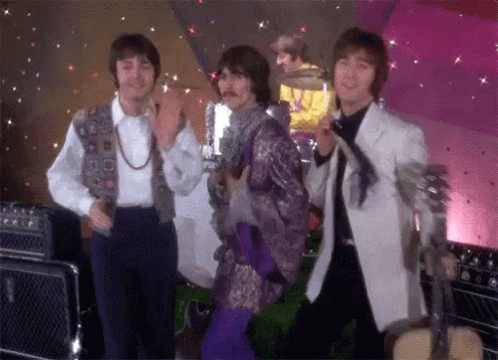 The Beatles Georgeharrison GIF - The Beatles Georgeharrison Strip Tease GIFs