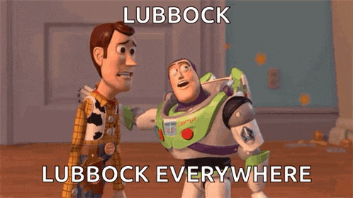 woody and buzz lightyear from toy story are standing next to each other looking at something .