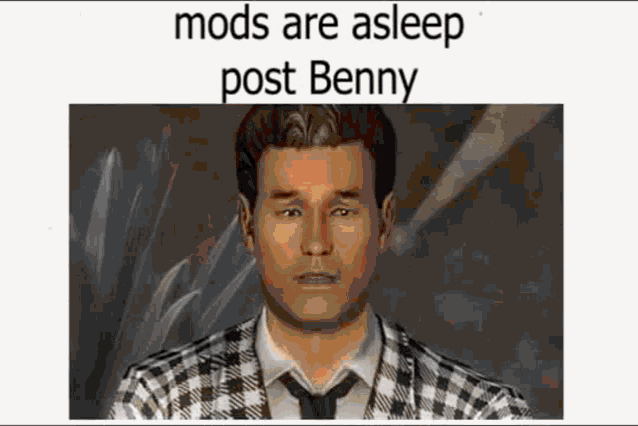 Benny Fallout New Vegas GIF - Benny Fallout New Vegas Mods Are Asleep GIFs