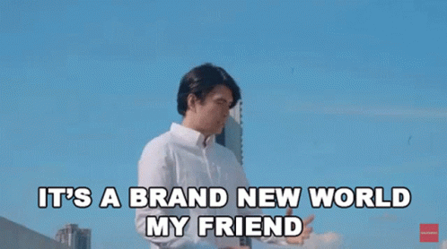 Its A Brand New World My Friend Christian Bautista GIF - Its A Brand New World My Friend Christian Bautista We Are Here Song GIFs