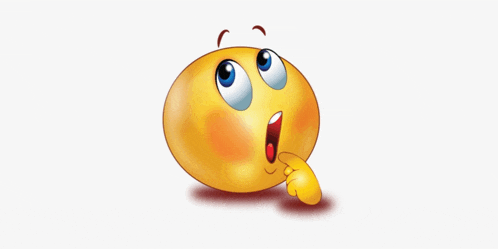 a yellow smiley face with a surprised expression
