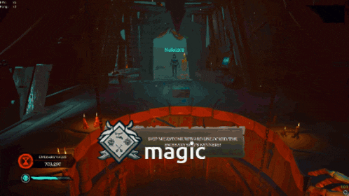 a screenshot of a video game with the word magic on the bottom