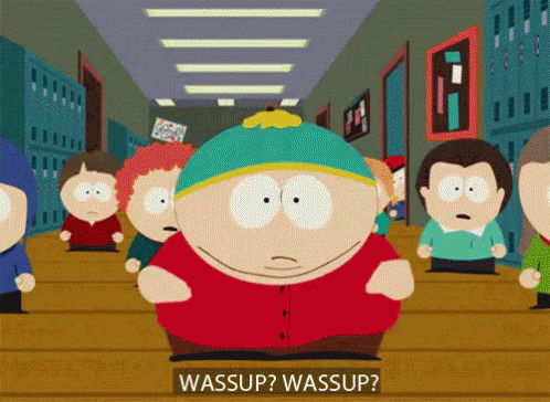 Wassup? - Cartman GIF - South Park Eric Cartman Whats Up GIFs