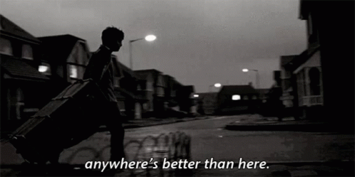 Harry Potter Anywheres Better Than Here Walking Away GIF - Harry Potter Anywheres Better Than Here Walking Away GIFs