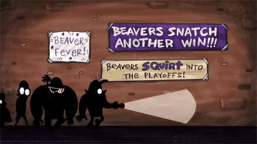 beavers snatch another win !!! beavers squirt into the playoffs !!