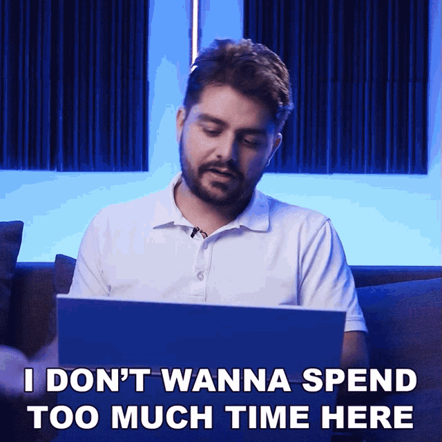 I Dont Wanna Spend Too Much Time Here Ignace Aleya GIF - I Dont Wanna Spend Too Much Time Here Ignace Aleya Dont Dwell On It GIFs
