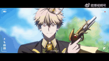 a man with a crown on his head is holding a gun in front of a camera that says 00 00 00 25