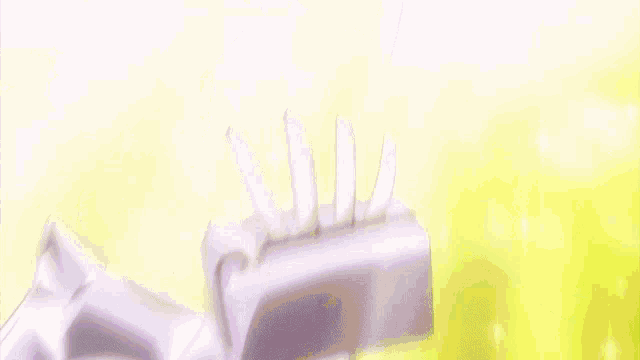 a girl with white hair and a purple top is dancing