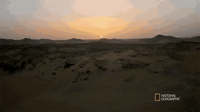 an aerial view of a desert with the words national geographic at the bottom