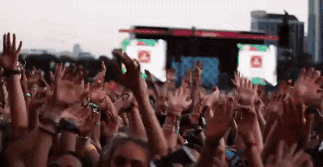 Hands Up Crowd GIF - Hands Up Crowd Audience GIFs