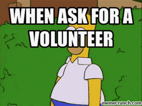 Volunteer Ask For A Volunteer GIF - Volunteer Ask For A Volunteer Homer GIFs