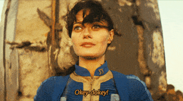 Fallout Lucy Maclean GIF - Fallout Lucy Maclean Okey Dokey GIFs