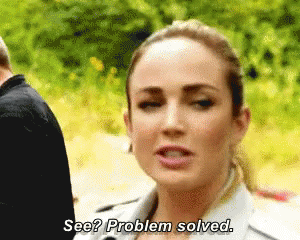 Sara Lance See Problem Solved GIF - Sara Lance See Problem Solved Legends Of Tomorrow GIFs