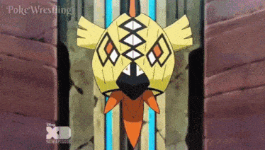 a cartoon of a bird with a mask on its face is on disney xd