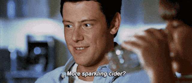 Glee Finn Hudson GIF - Glee Finn Hudson More Sparkling Cider GIFs